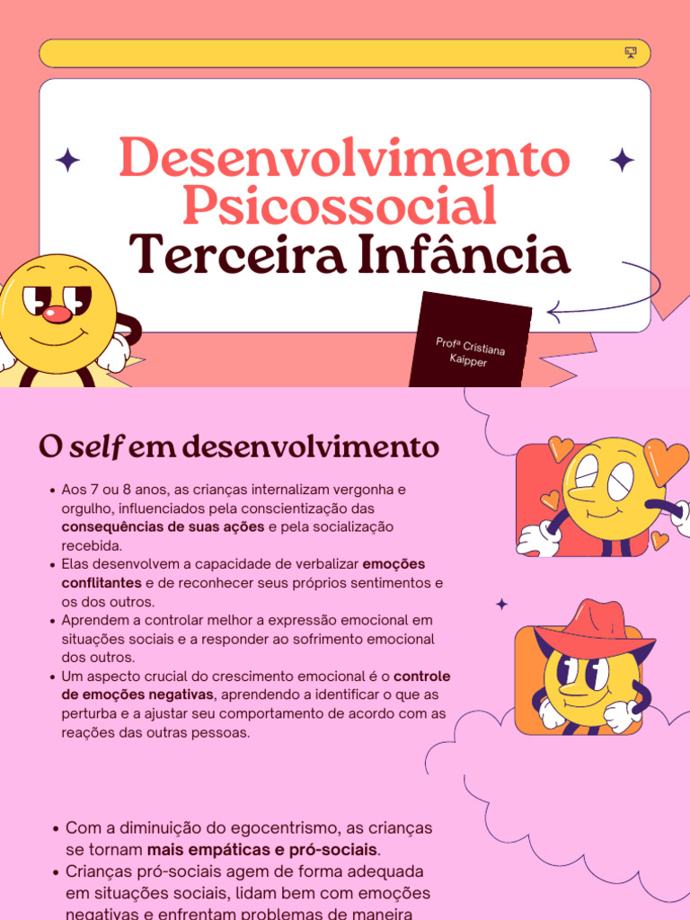 Desenvolvimento Psicossocial Terceira Infância (ALUNO - 2230103368 ...