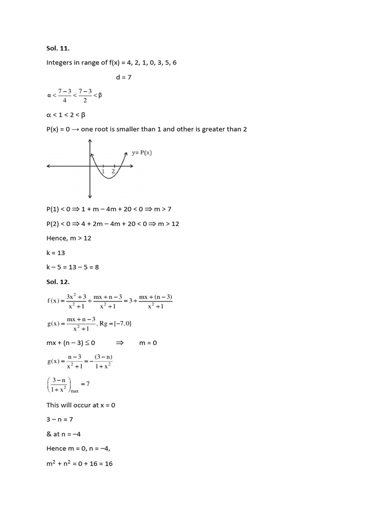 Sol. 11 To 15 | PDF