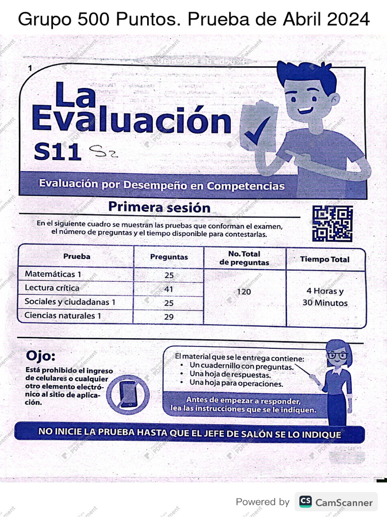 Simulacro ICFES Abril 2024 | PDF