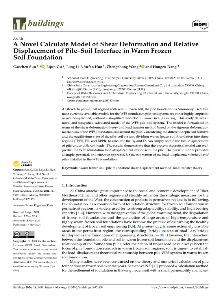 A Novel Calculate Model of Shear Deformation and R | PDF | Deep ...