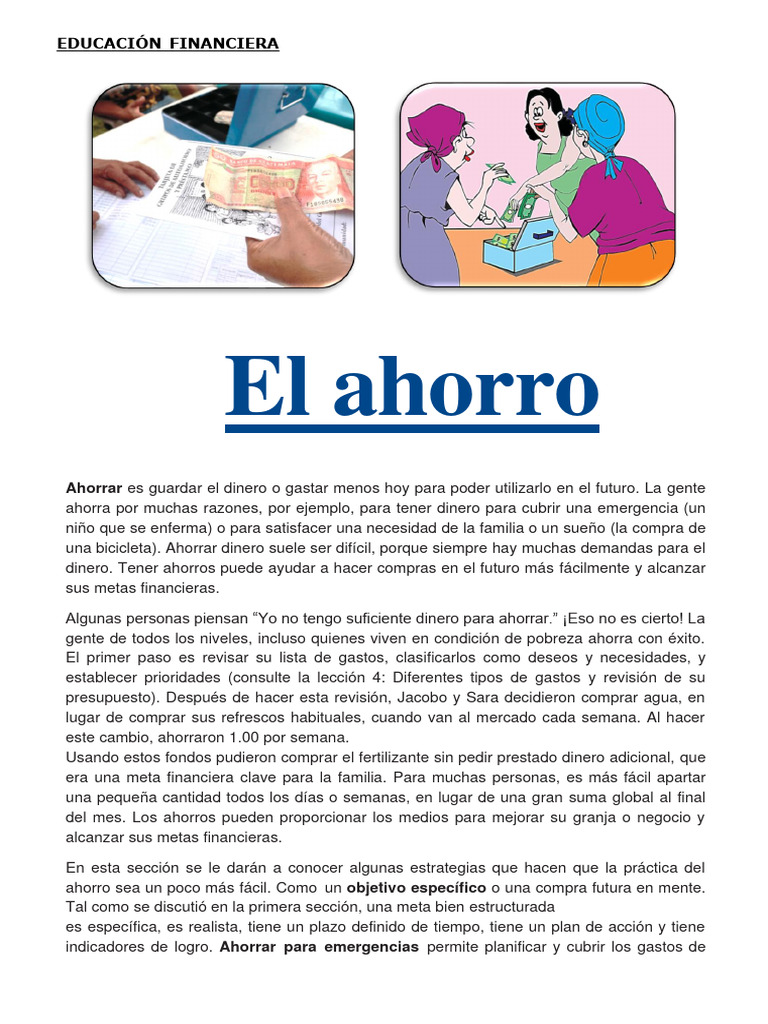 Estrategias para Ahorrar Efectivamente | PDF | Bancos | Ahorro