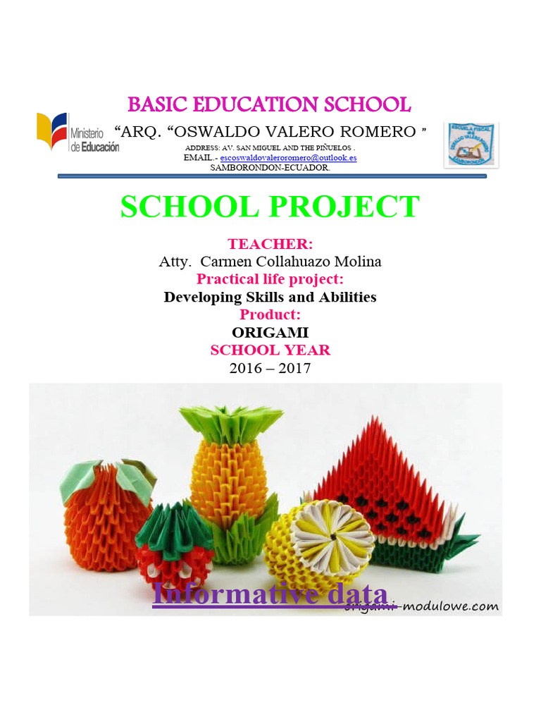 Origami Project 2016 Carmen | PDF | Origami | Geometry