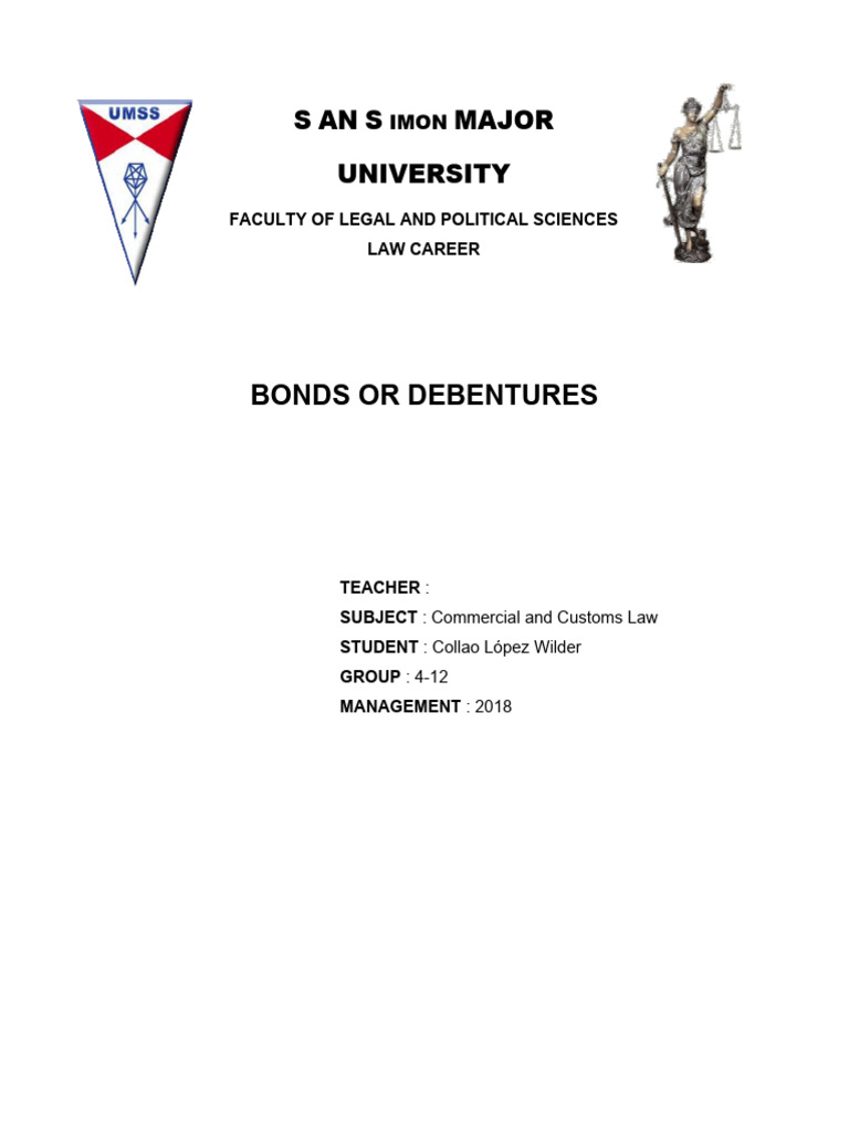 Bonds And Debentures Pdf Bonds Finance Securitization