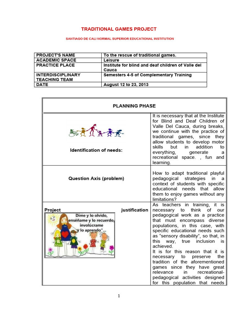 Adapting Traditional Games for Inclusion | PDF | Pedagogy | Recreation