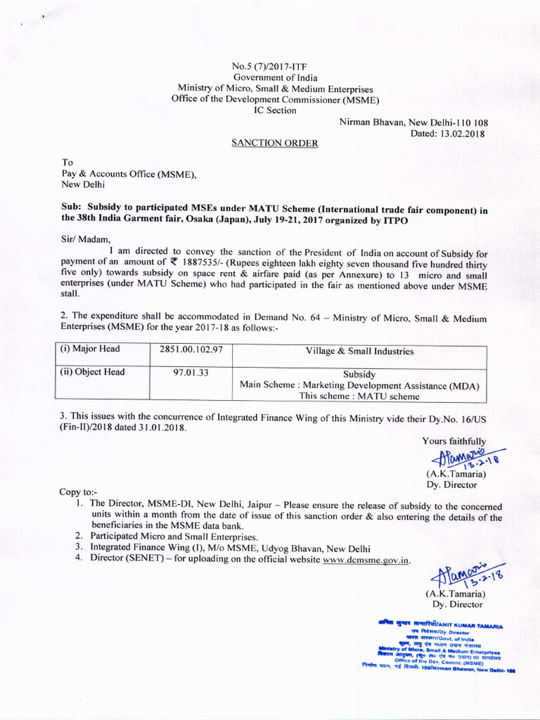Sanction order 13 2 2018 pdf government of india economies
