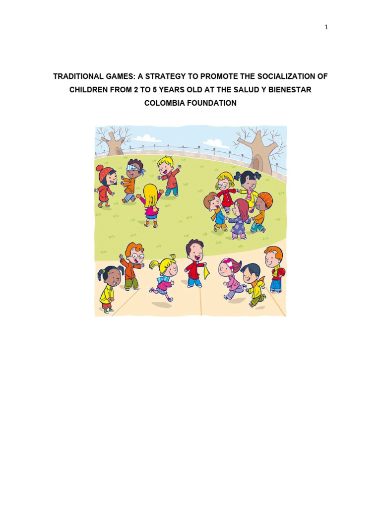 Promoting Socialization Through Traditional Games | PDF | Pedagogy ...