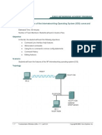 Lab 5.2.4 Using Features of The Internetworking Operating System (IOS) Command Line Interface (CLI)