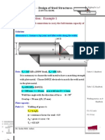 Design a welded connection to carry full tension of 2PL10x200 beams