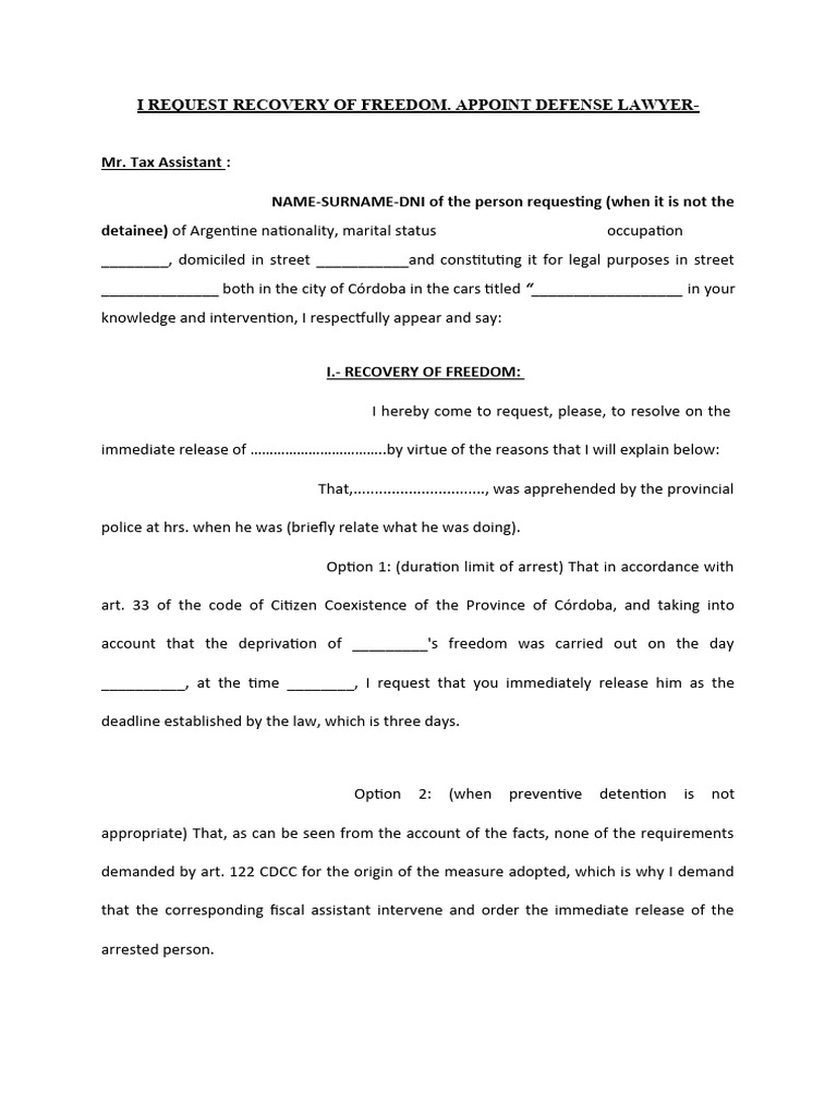 Request for Immediate Release PNP | PDF | Detention (Imprisonment) | Arrest