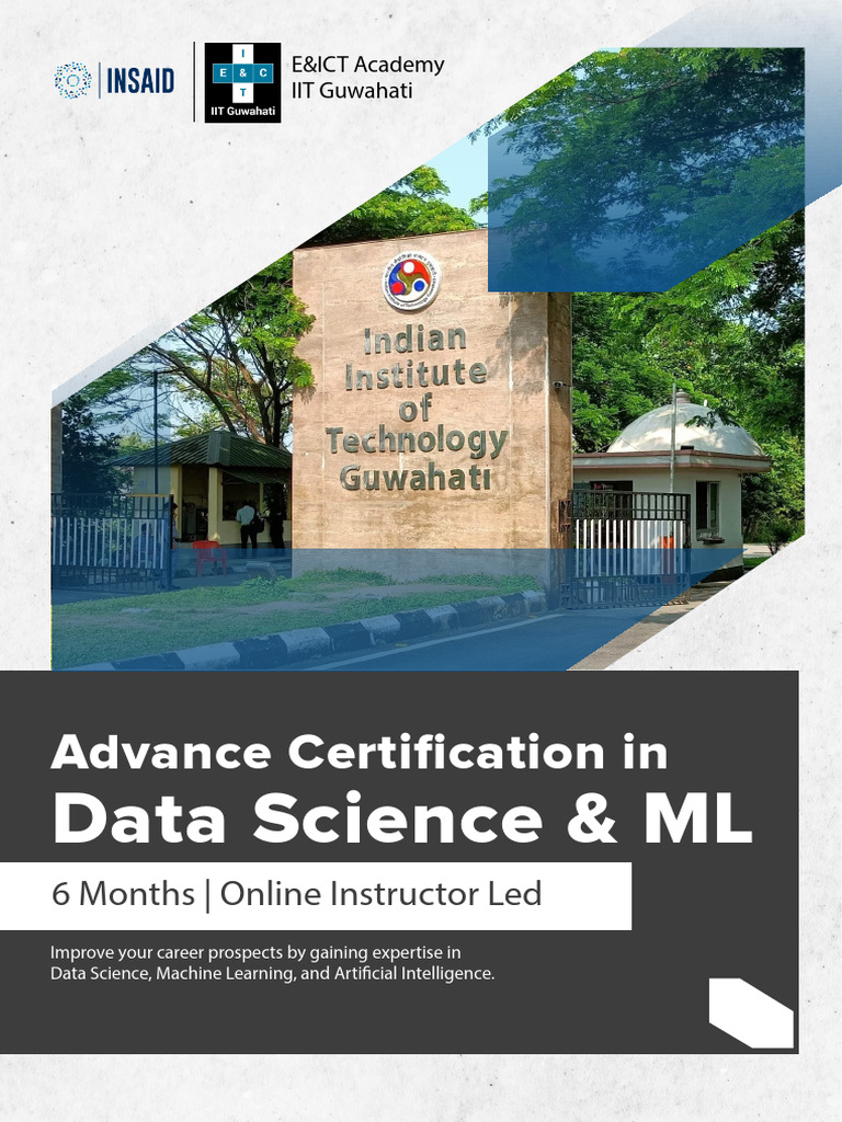 IIT Guwahati Advanced Data Science Course | PDF | Machine Learning ...