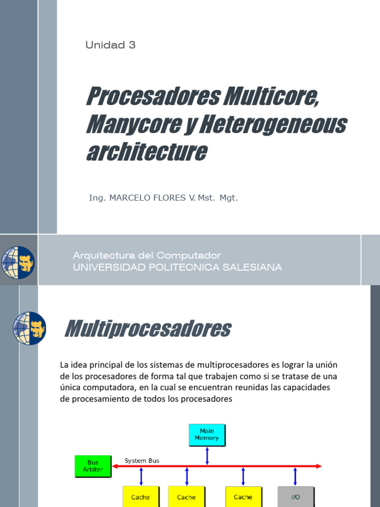 3.6 Procesadores Multicore, Manycore y Heterogeneous Architecture | PDF ...