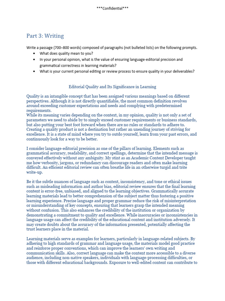 Ensuring Quality in Learning Materials | PDF | Learning | Editing