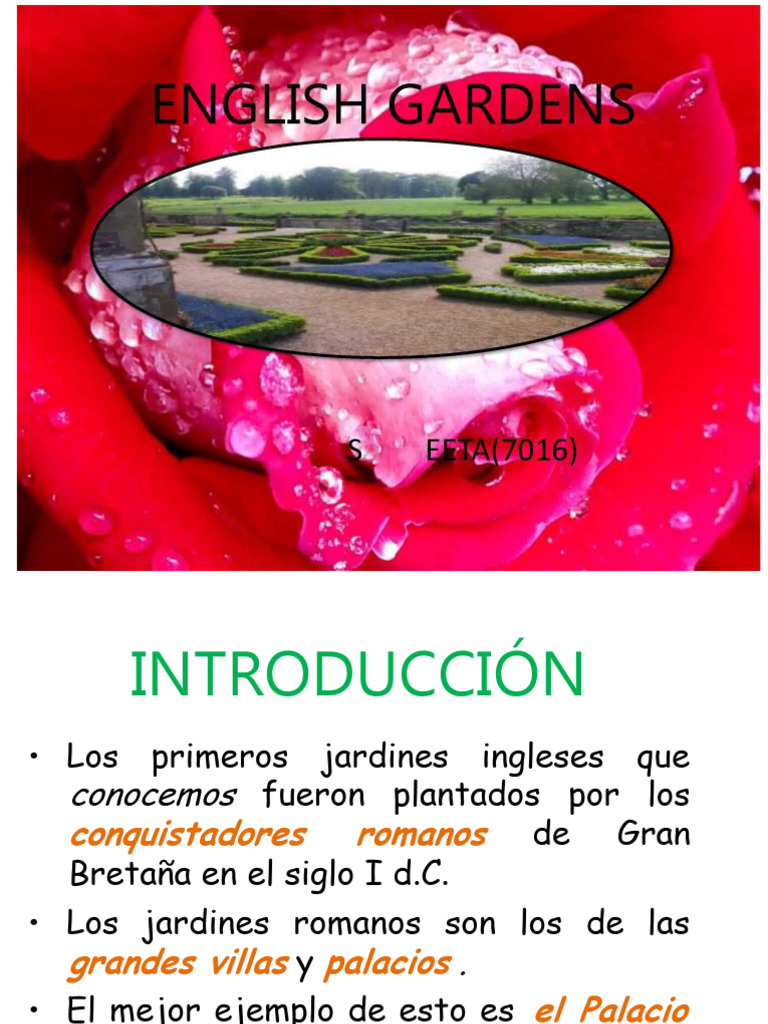 La Evolución de Los Estilos y Elementos de Diseño de Los Jardines ...