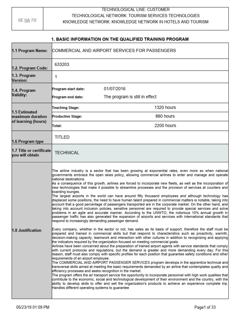 Airport Passenger Services Training Program | PDF | Tourism | Airport