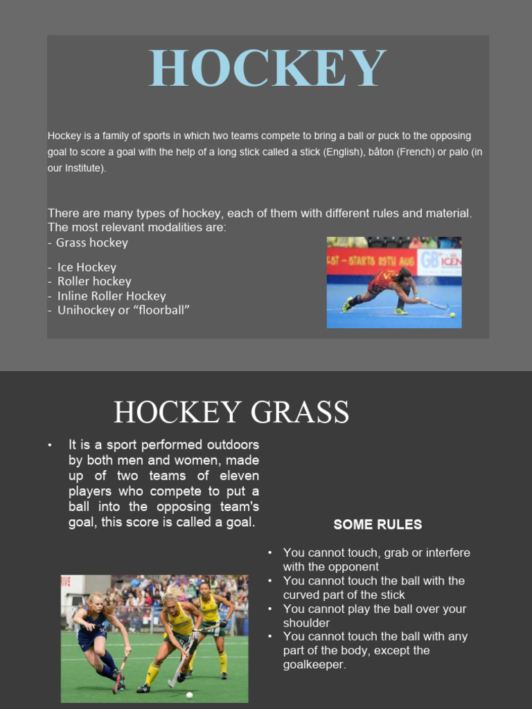 Hockey Presentation | PDF | Sport Variants | Sports