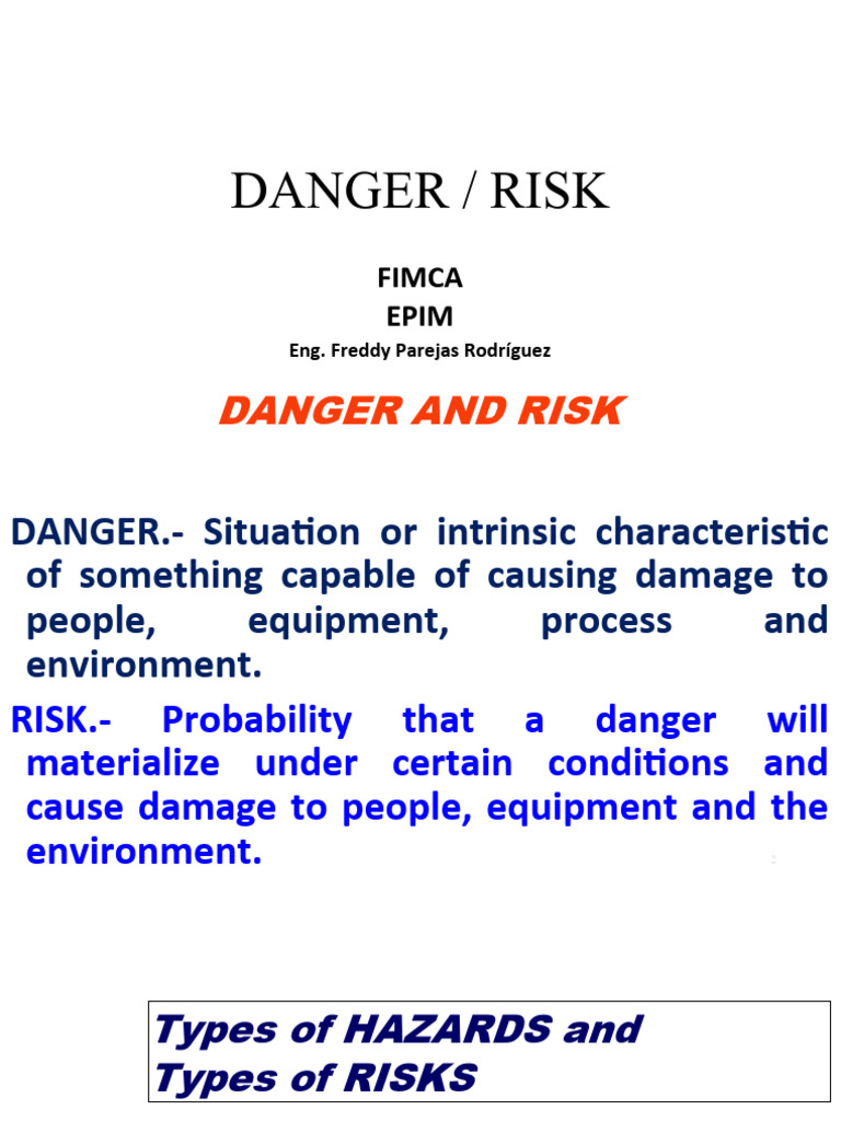 Dangers and Risks | PDF | Hazards | Risk