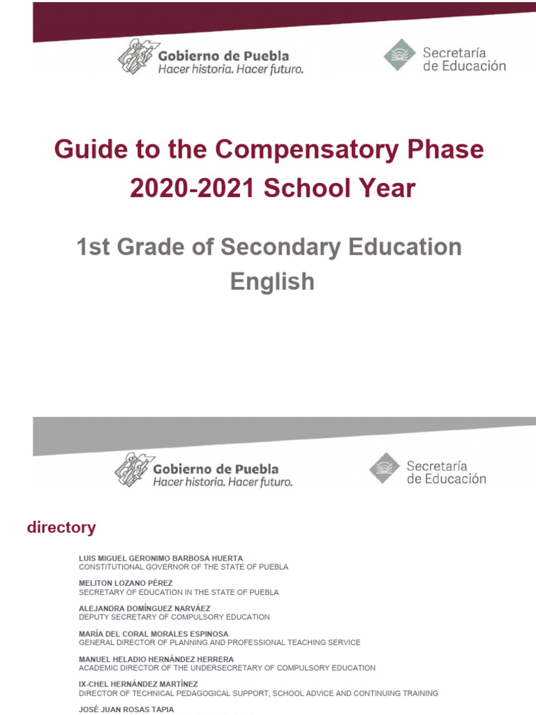 Compensatory Phase Guide for Teachers | PDF | Learning | Teachers