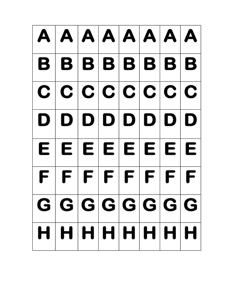 Alphabet Patterns and Sequences | PDF