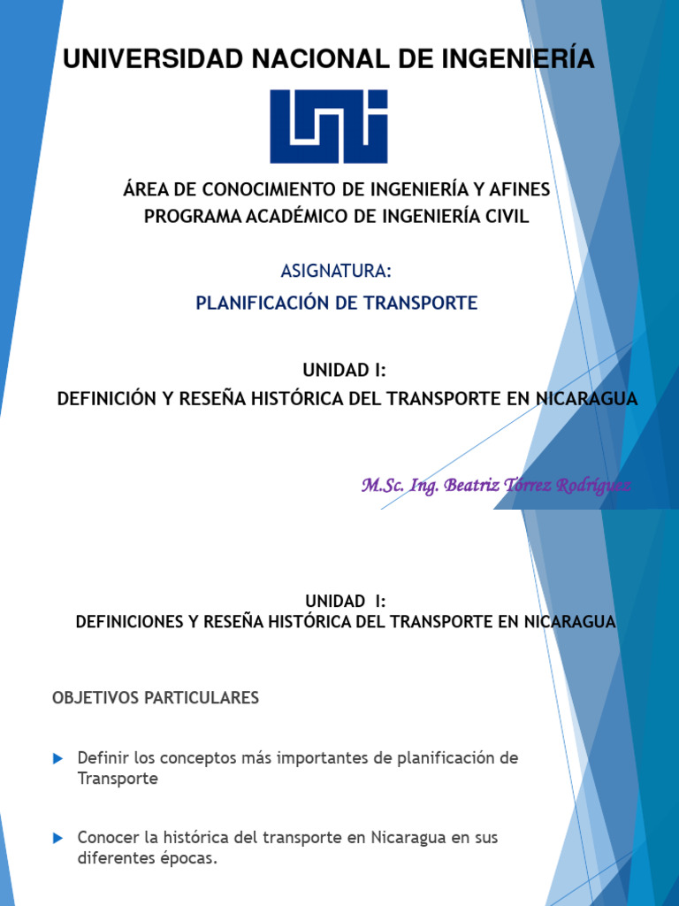 Definición del Transporte en Nicaragua | PDF | Transporte | Comercio