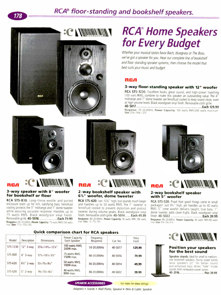 Radio shack 2002 ocr page 0178 pdf loudspeaker audio electronics