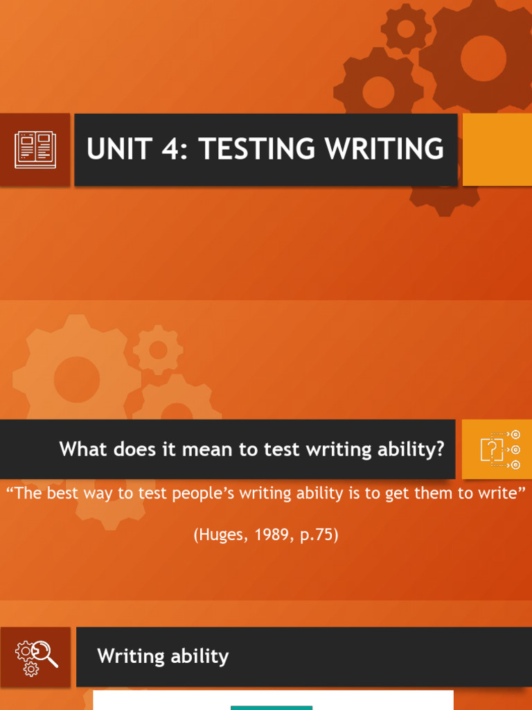 Writing Ability Assessment Guide | PDF | Rubric (Academic) | Cognitive ...