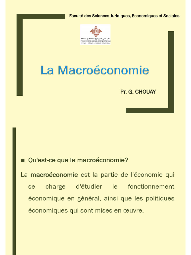 Introduction à la macroéconomie | PDF | Coût de la vie | Produit ...