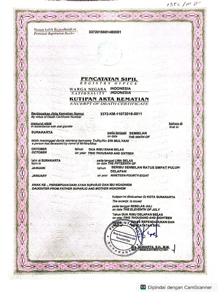 11 Akta Kematian Pdf