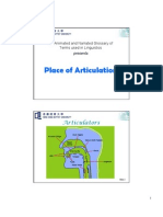 Animated Glossary Places Articulation Terms Linguistics