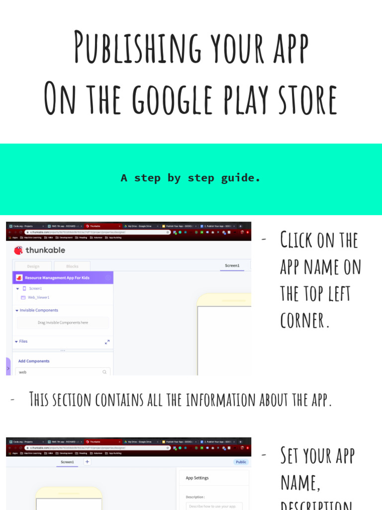 Step-by-Step Guide to Publish Apps on Play Store | PDF | Google Play ...