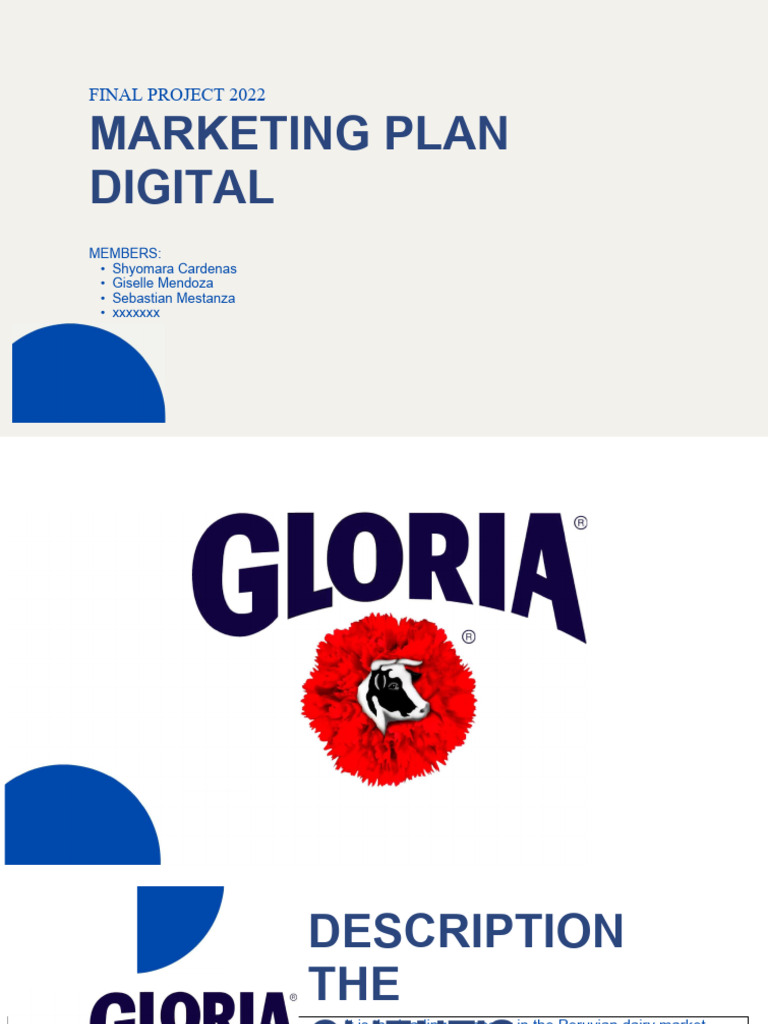 Gloria - Digital Marketing Plan | PDF | Brand | Milk