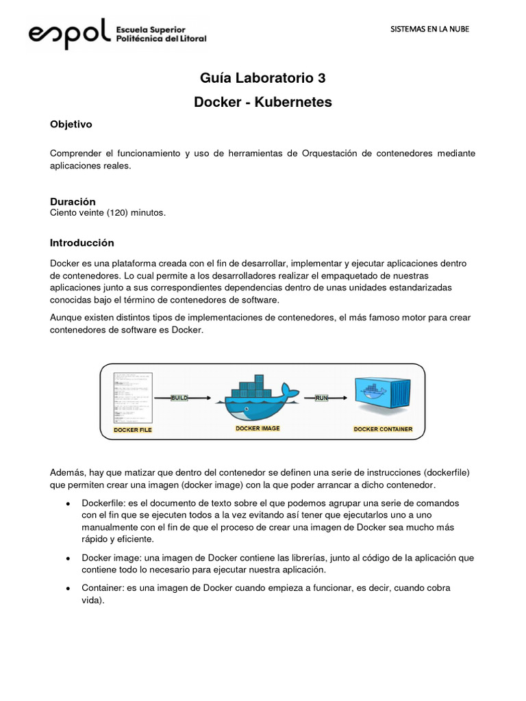 Guía de Docker y Kubernetes en la Nube | PDF | Software de la ...