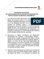 Declaración de Caracas - Celac