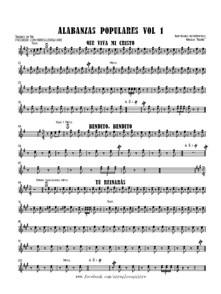 Adaptations instrumentales de Saxores | PDF