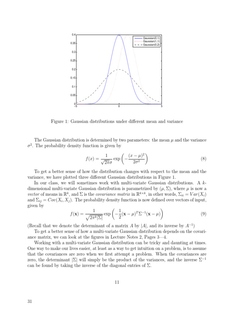 Gaussian Distributions and Optimization | PDF | Normal Distribution ...