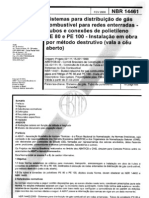 NBR 14461 - 2000 - SISTEMAS PARA DISTRIBUIÇÃO PARA GÁS COMBUSTIVEL