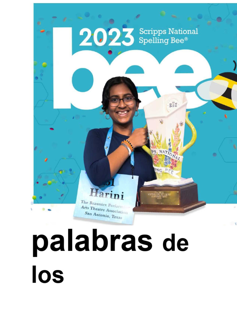 2023 concurso nacional de ortograf a scripps palabras de los campeones