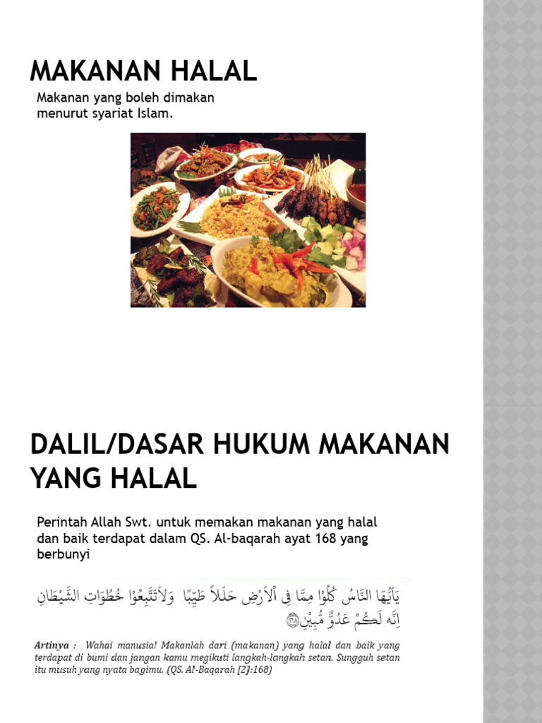 Hukum Makanan Halal dan Haram dalam Islam | PDF