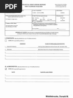 Donald M Middlebrooks Financial Disclosure Report for 2010