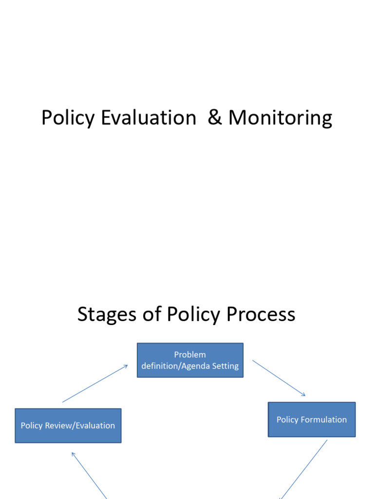 Policy Evaluation and Monitoring Guide | PDF | Policy Analysis | Policy
