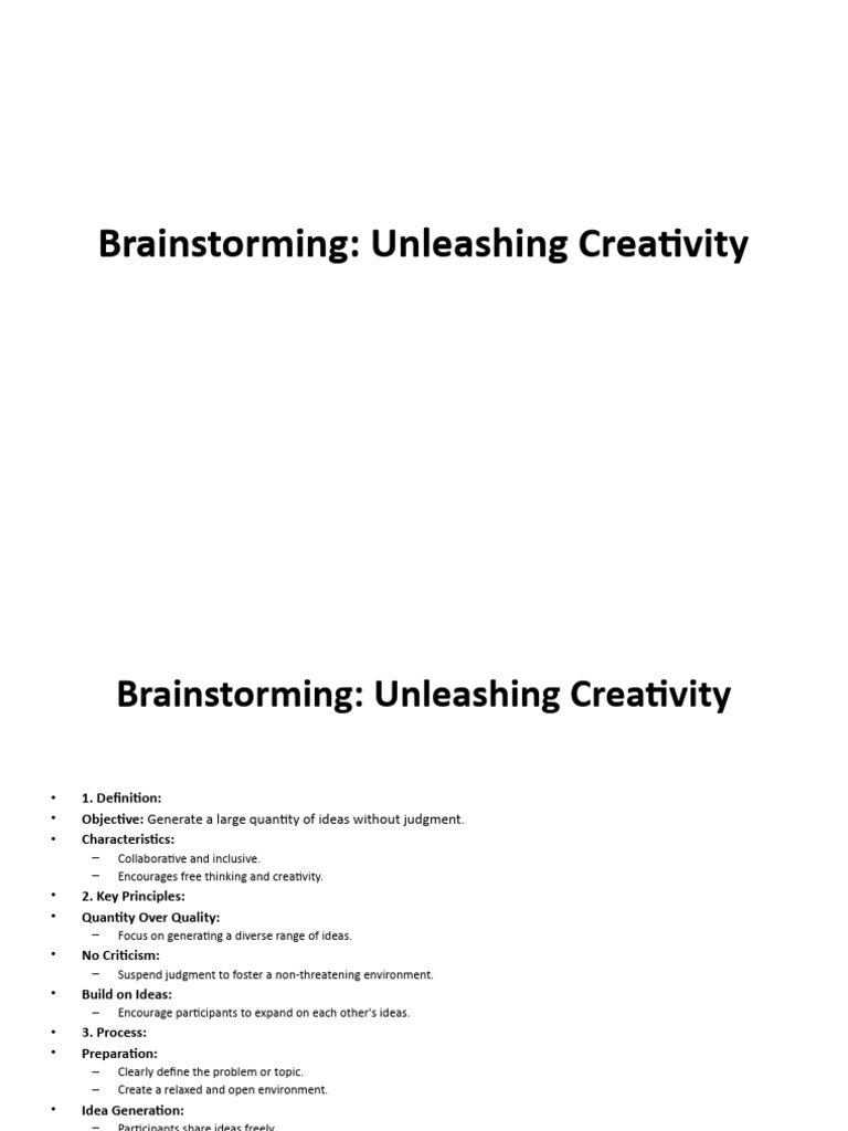 Brainstorming and Gamestorming Essentials | PDF | Brainstorming ...