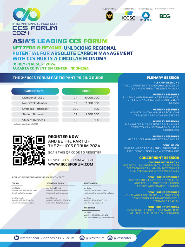 Iccs 2024 Download Free PDF Carbon Capture And Storage Climate