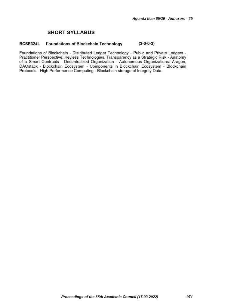 Foundations of Blockchain Technology | PDF | Distributed Computing ...