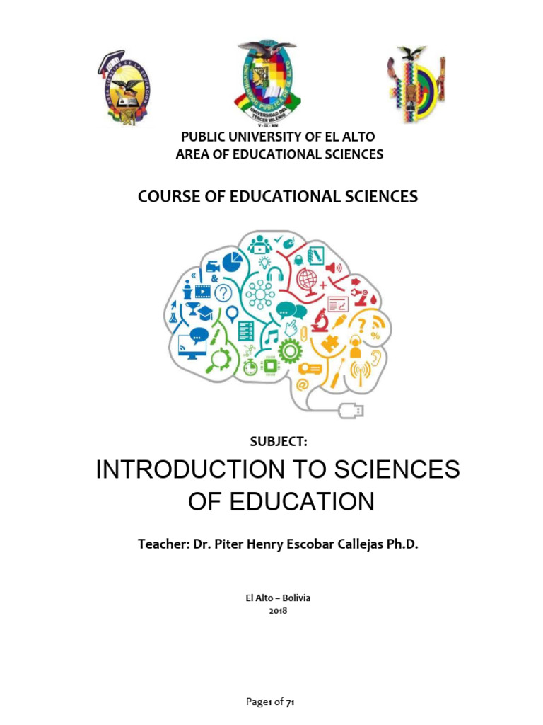 Introduction to the sciences of education pdf science knowledge