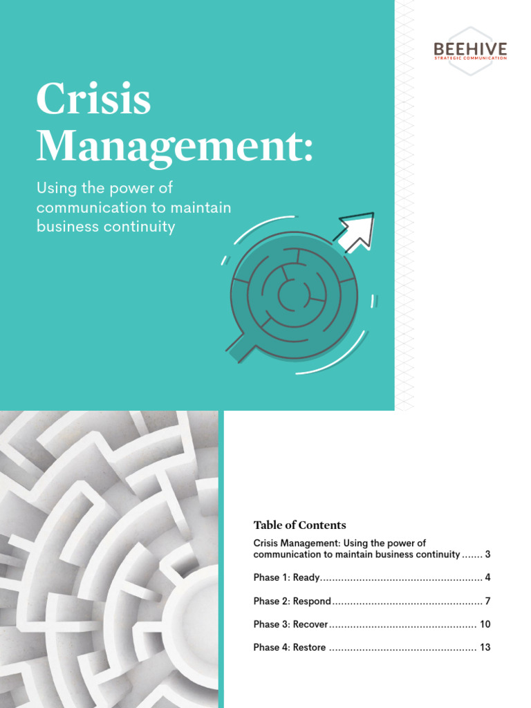 Beehive Crisis Management Guide | PDF | Crisis Management | Strategic ...