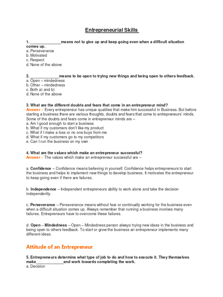 EP Skills | PDF | Entrepreneurship | Creativity