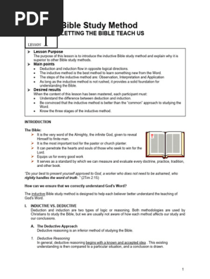 Bible Study Method