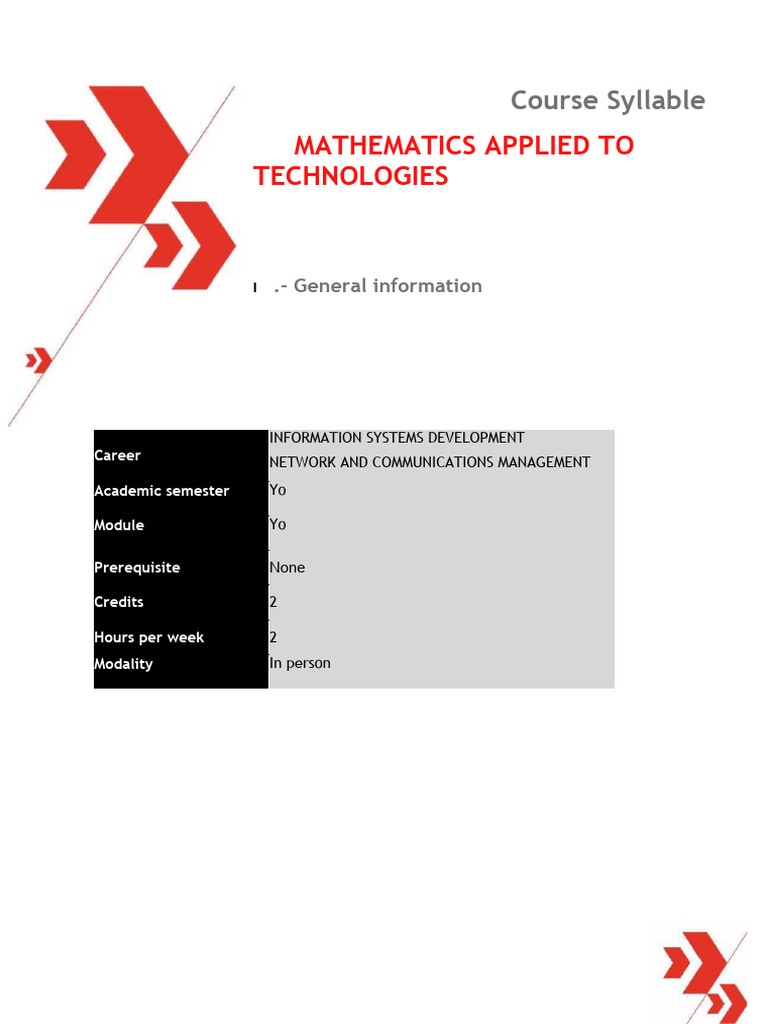 5340 - Cycle I - Mathematics Applied To Technologies | PDF | Matrix ...