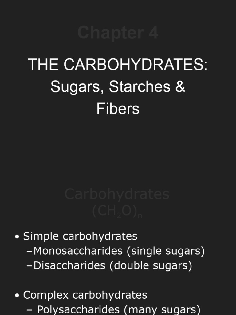 Chapter 4 Carbohydrates Download Free Pdf Carbohydrates Glucose