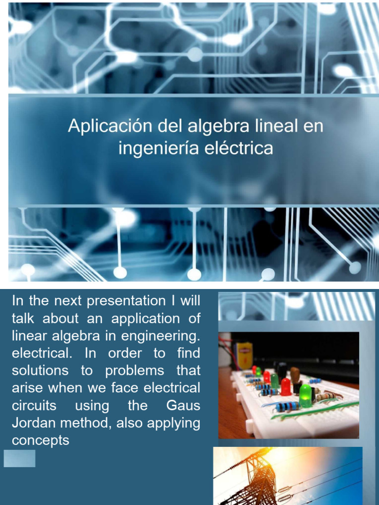 Application of linear algebra in electrical engineering pdf