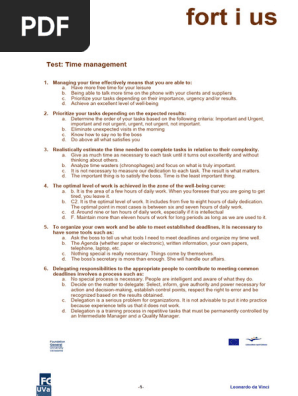 Time Management Test